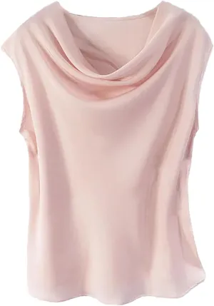 Women's Silk Sleeveless Vest Silk Satin Tank Tops Tops for Women Trendy Camisole