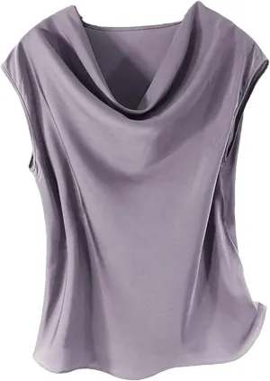 Women's Silk Sleeveless Vest Silk Satin Tank Tops Tops for Women Trendy Camisole