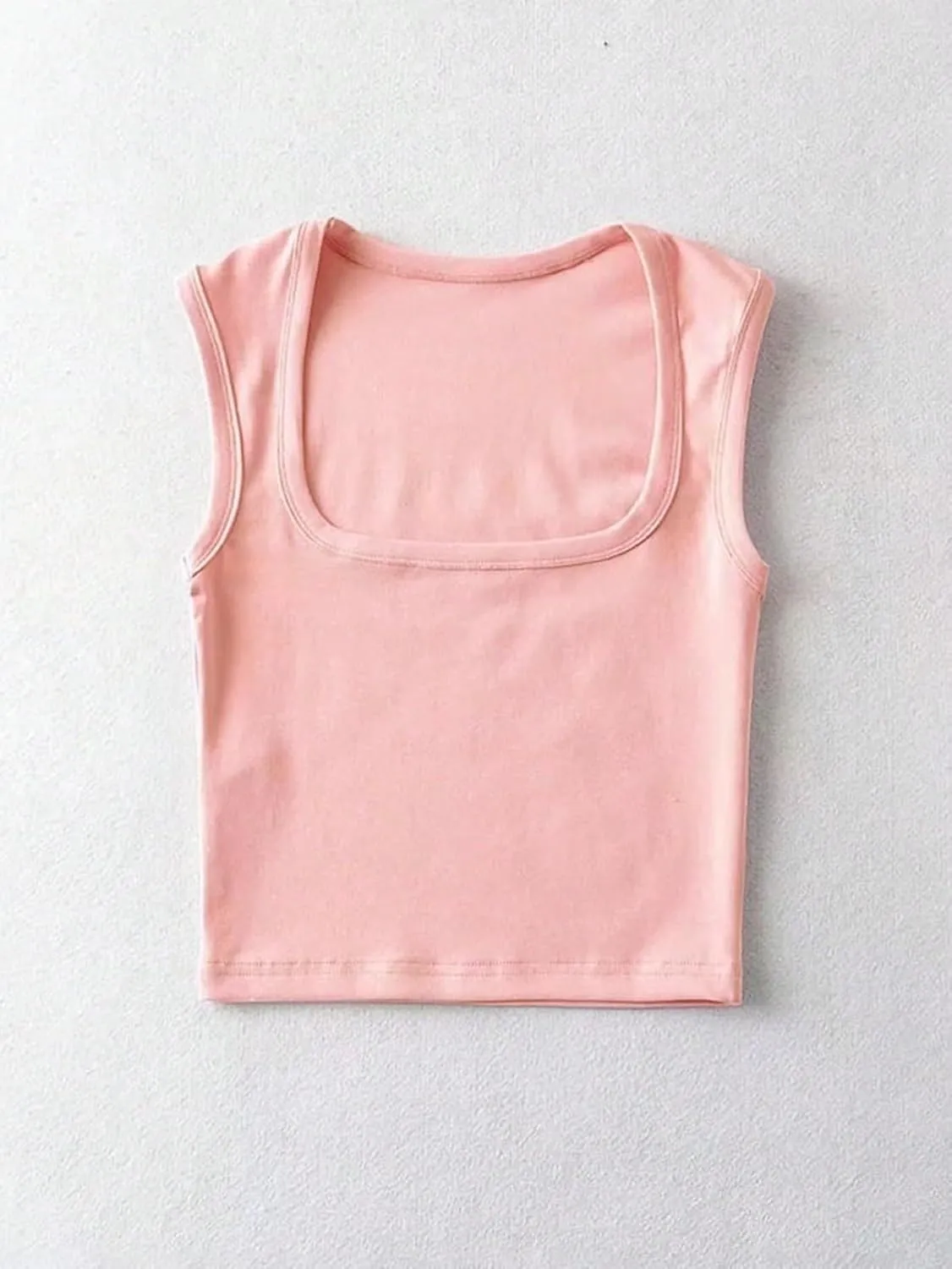 Womens Sleeveless Camisole Tank Tops Blouse Scoopneck Solid Color Slimming Fit Tank Tops