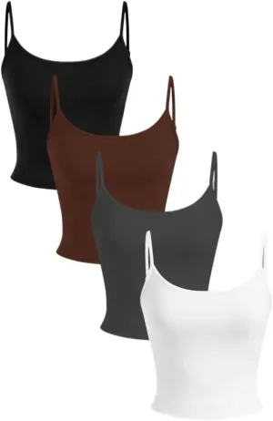 Womens Sleeveless Camisole Tank Tops Blouse Sleeveless Cropped Casual Tank Tops