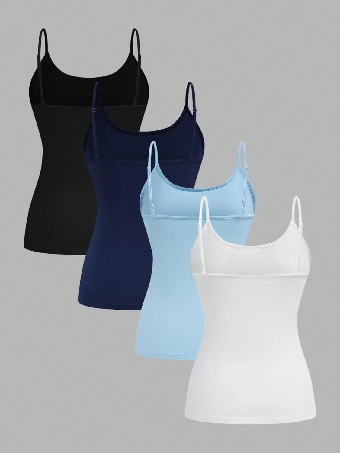 Womens Sleeveless Camisole Tank Tops Blouse Spaghetti Strap Casual Camisole Tank Tops