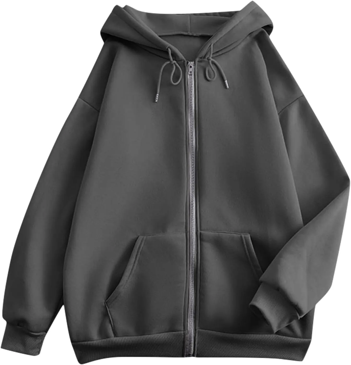 Womens Zip Up Hoodies Light Weight Jackets Womens Long Sleeve Oversized Zip Up Hoodie for Women 2024 Fall Clothes