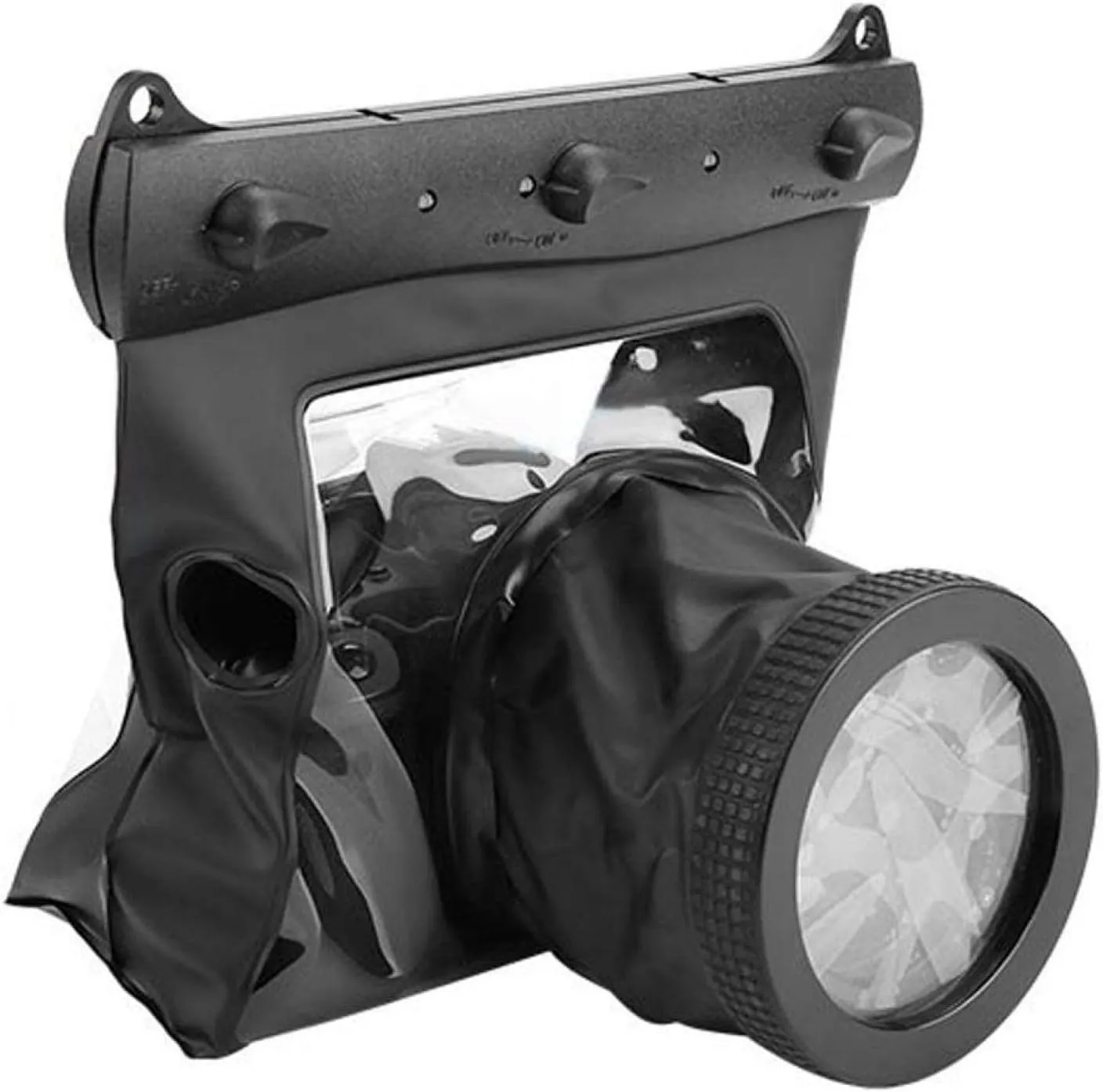 YYOYY Camera Housing Bag, Universal Underwater Dving Case Pouch Dry Bag for DSLR Cameras(Black)